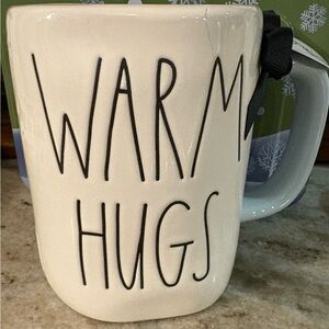 Rae Dunn Cream 'Warm Hugs' Mug
